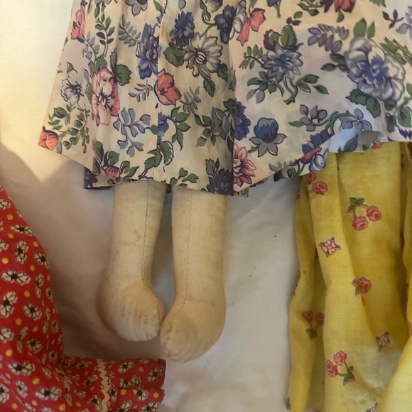 Vintage Handmade Rag Dolls Set - Picture 10 of 11